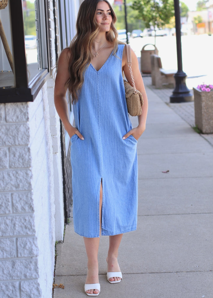 The Lakeside Stripe Midi