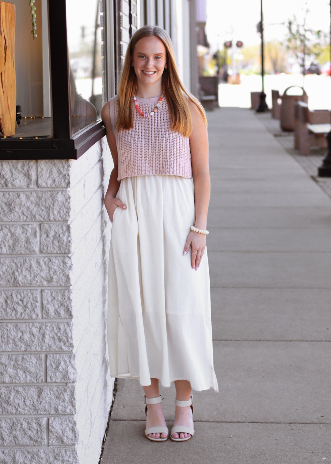 The Peach Sorbet Twofer Dress