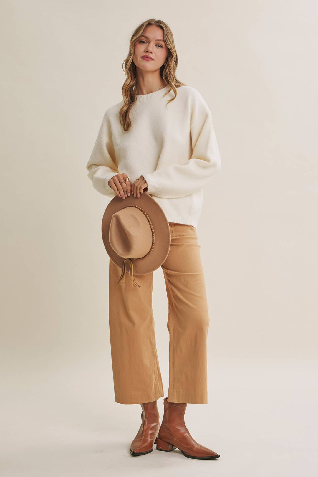 Autumn Gingham Back Sweater
