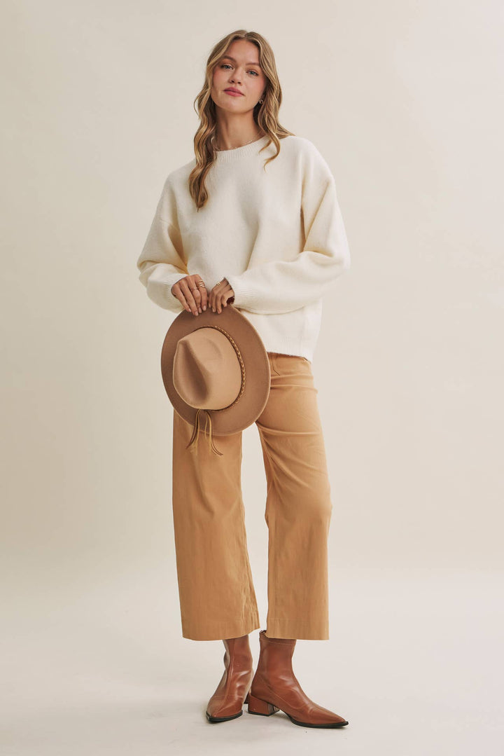 Autumn Gingham Back Sweater