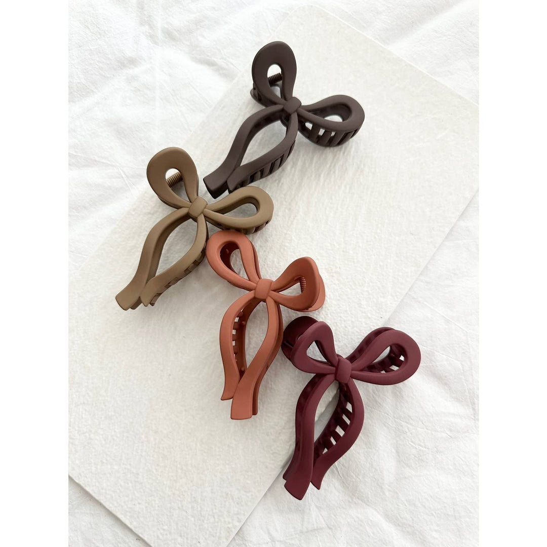 Matte Ribbon Hair Claws