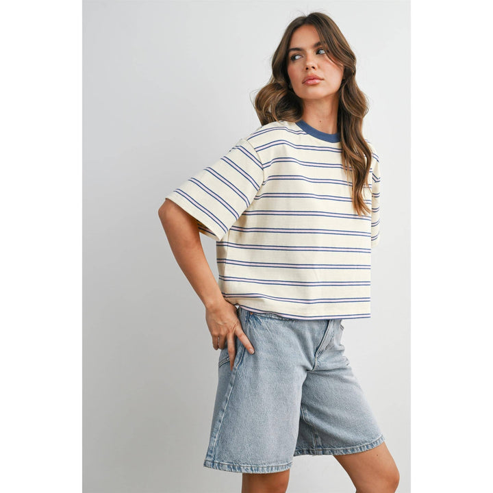 The Cape Cod Striped Boxy Tee