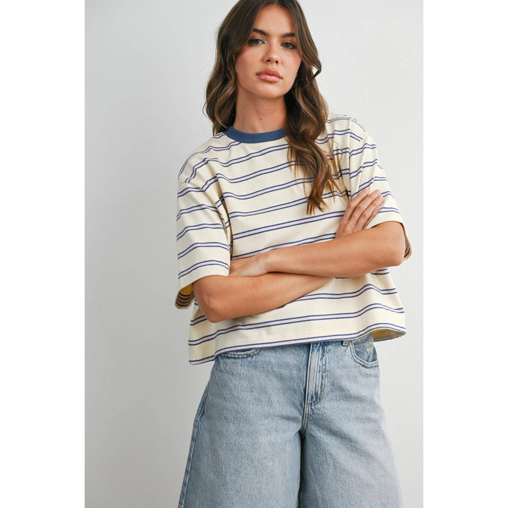 The Cape Cod Striped Boxy Tee
