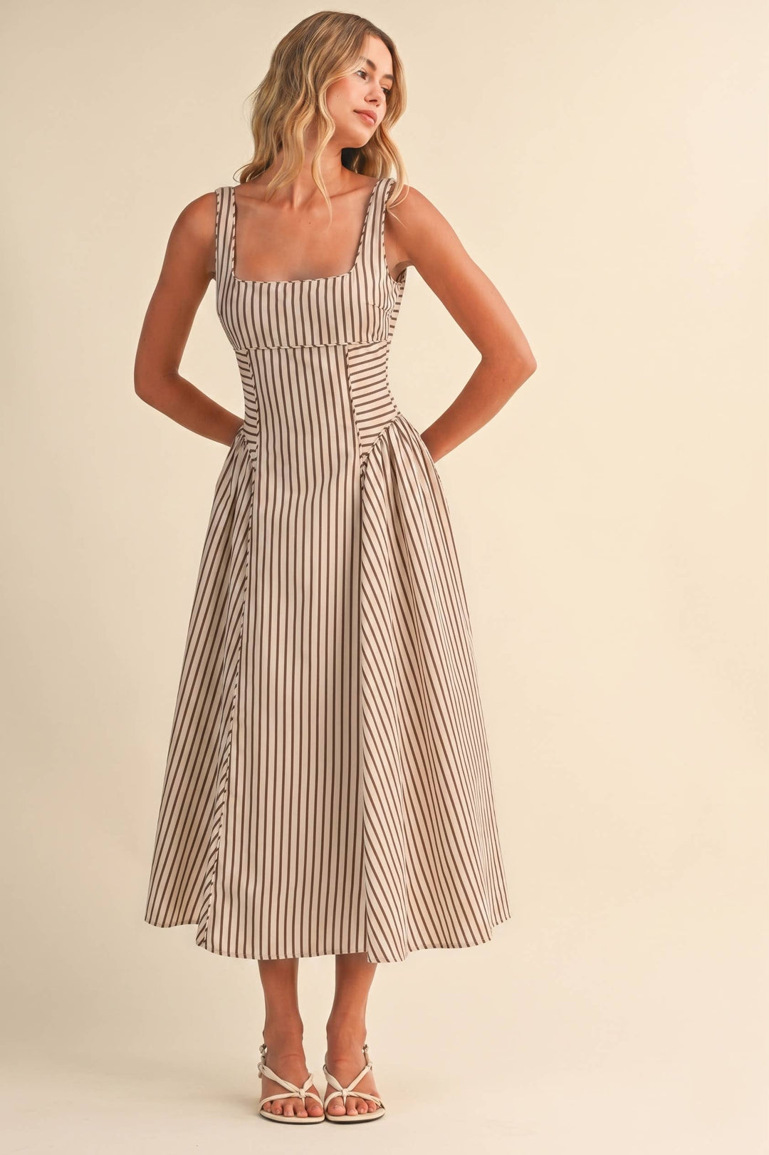 The Capri Midi Stripe Dress