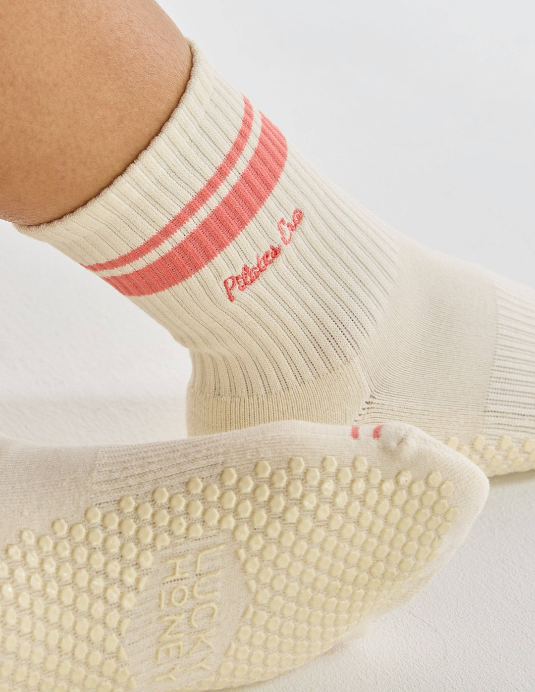 The Pilates Era Grip Sock in Blush
