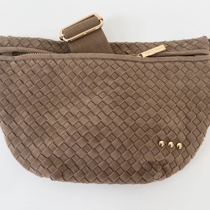 Suede Olive Westlyn Woven Bum Bag