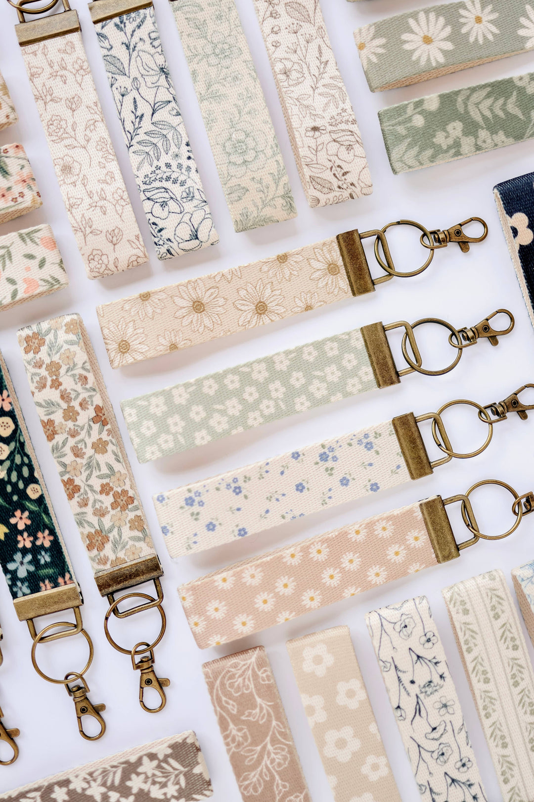 Canvas Wrist Keychain Lanyard, Key Wristlet