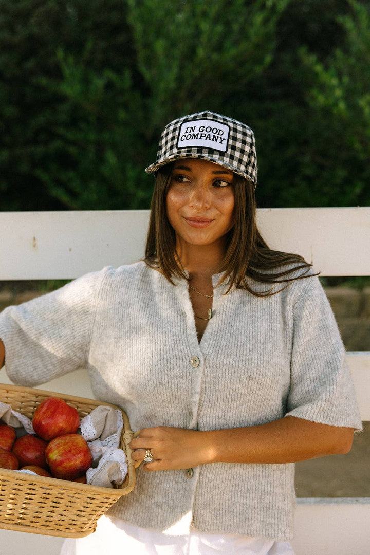 In Good Company Gingham Patch Hat