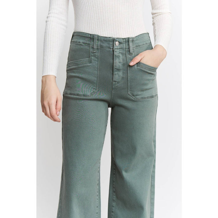 Cilantro High Ruse Wide Leg Denim