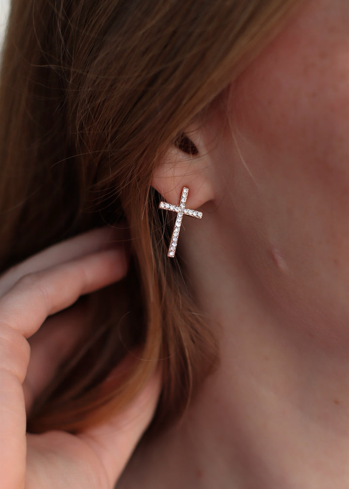 Big Cross Earrings