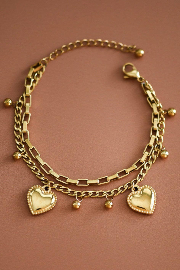 18K Gold Plated Waterproof Stainless Steel Chain Bracelet