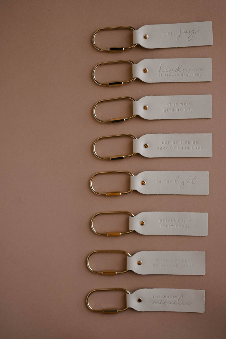 It Is Well Blonde Key Fob | Christian Keychain