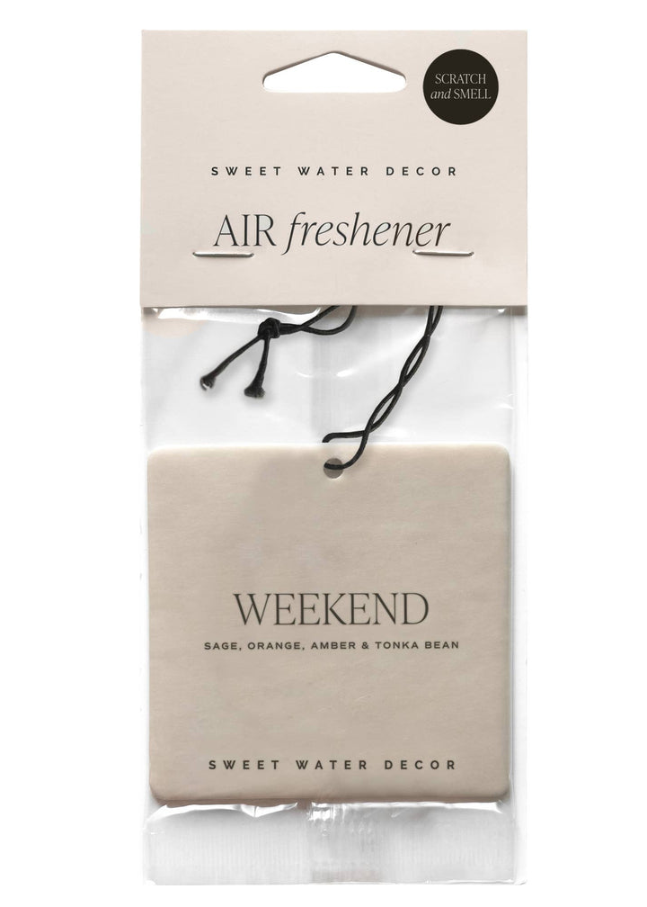 Weekend Hanging Air Freshener - Home Decor & Gifts
