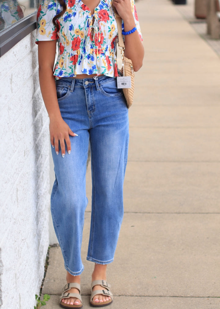 Elowyn Bloom Ruffle Tie Blouse