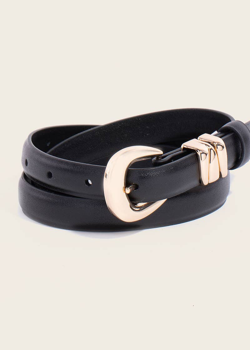 Skinny Fashionable Leather Belt