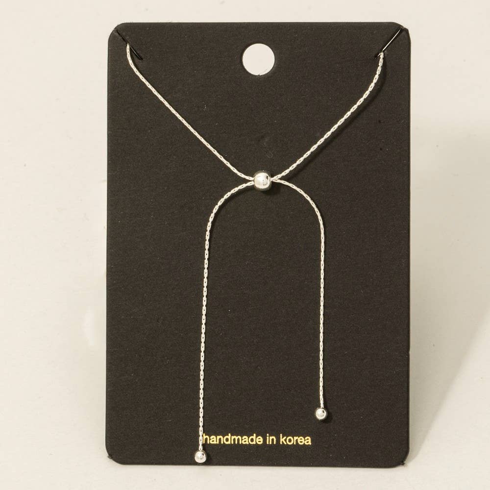 Dainty Chain Adjustable Knot Necklace