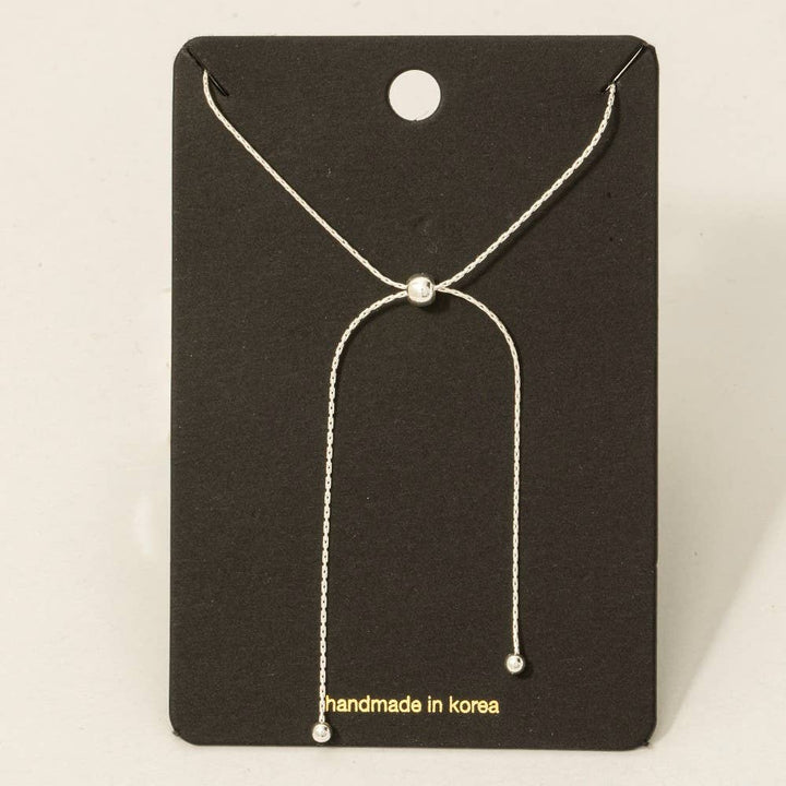 Dainty Chain Adjustable Knot Necklace
