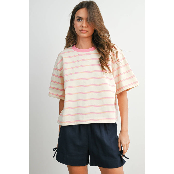 The Cape Cod Striped Boxy Tee