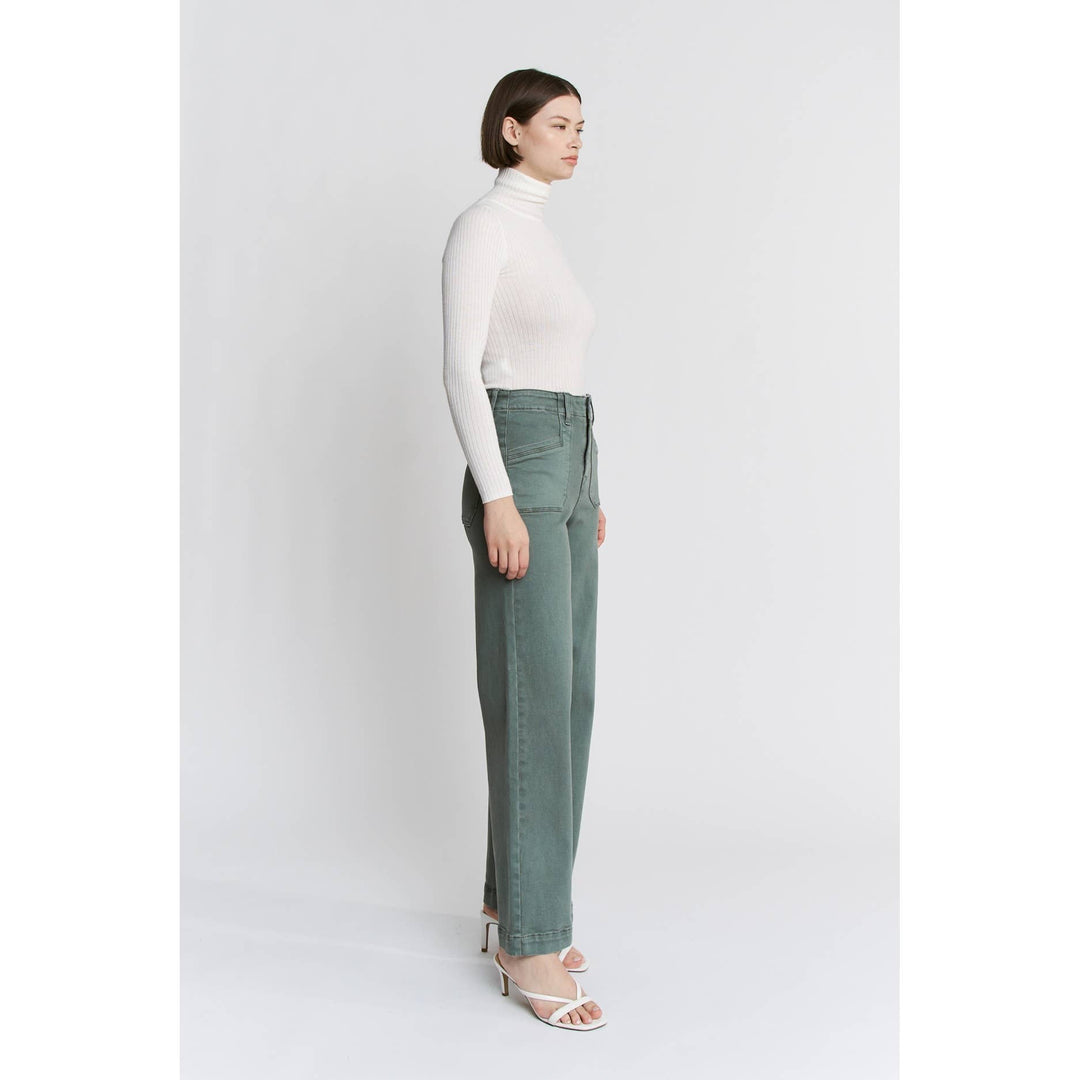 Cilantro High Ruse Wide Leg Denim