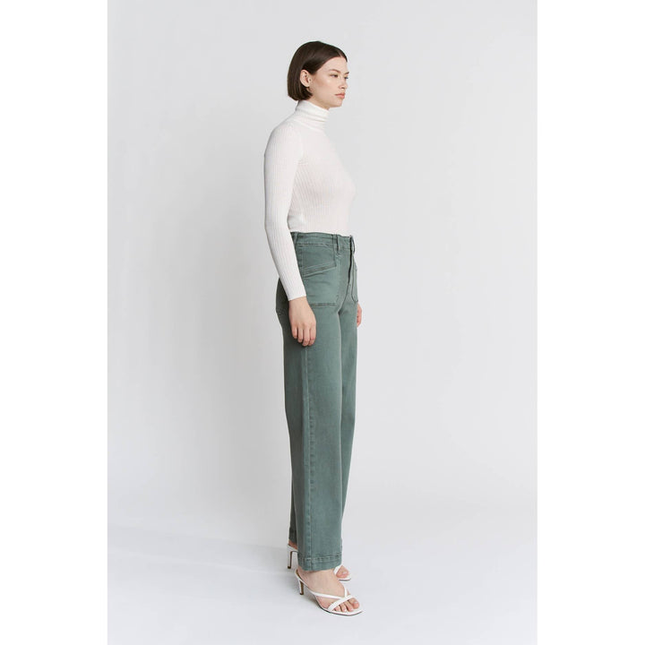 Cilantro High Ruse Wide Leg Denim