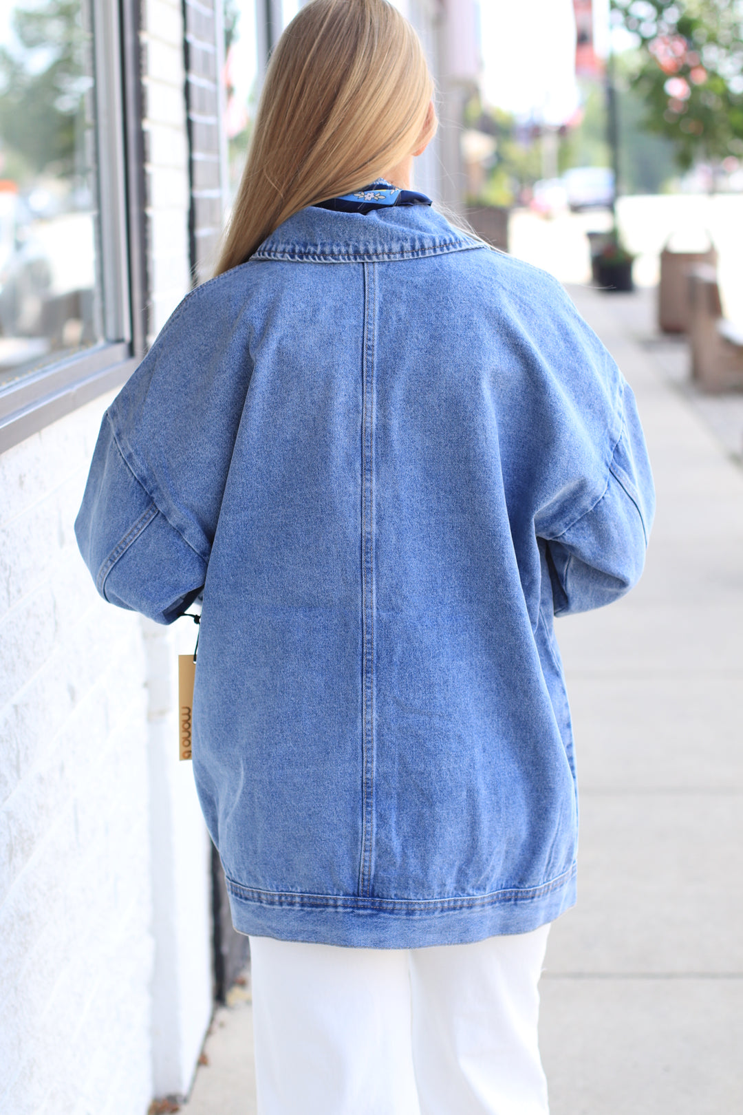 Boxy-Cut Denim Jacket