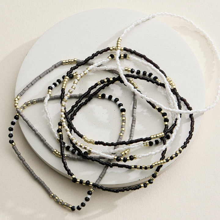 Seed Bead Stretch Bracelet Set | Stackable Bracelets