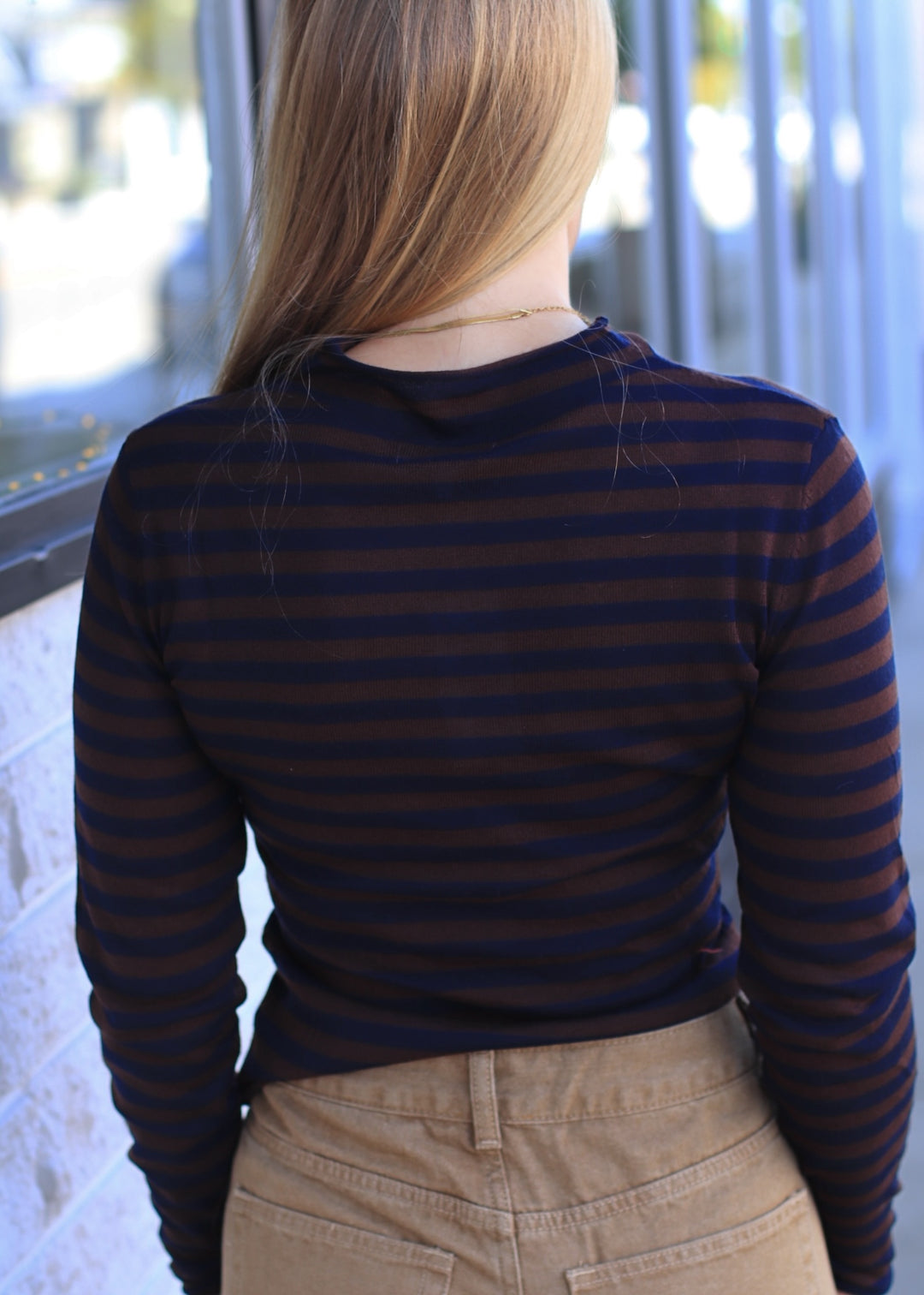 The Undone Stripe Cardigan