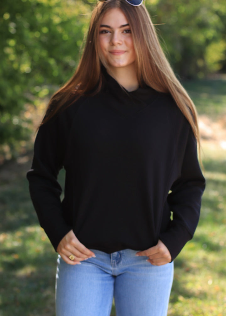 Hearthline Fleece Mock Neck Sweater