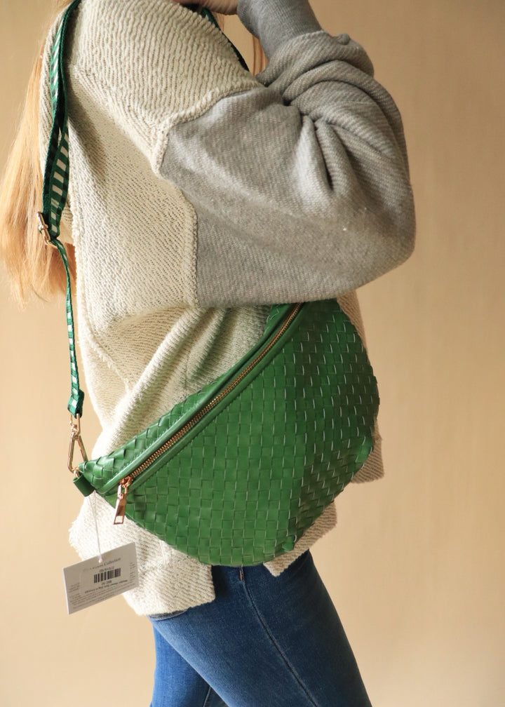 Westlyn Woven Bum Bag in Emerald