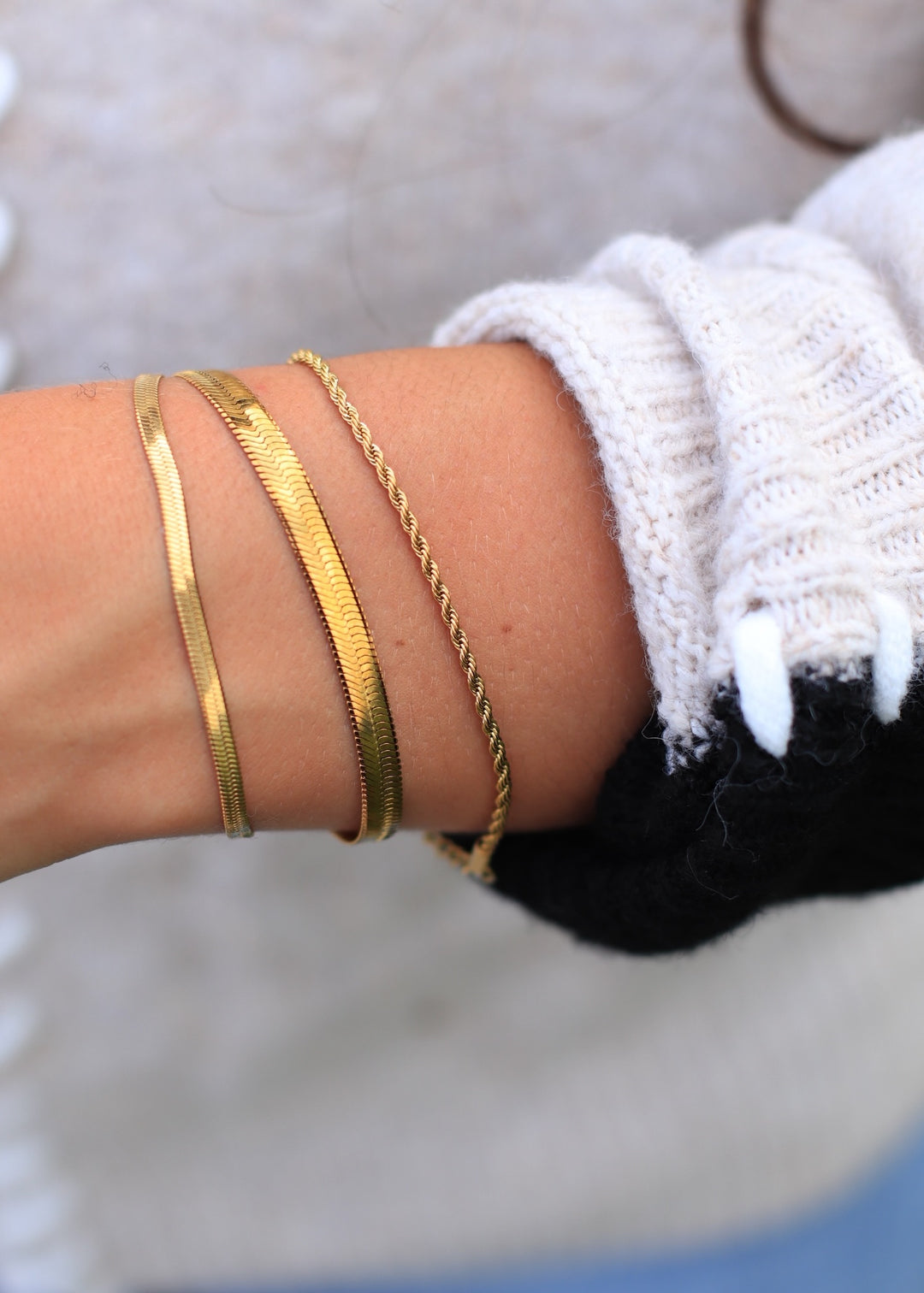 Signature Gold Herringbone Chain
