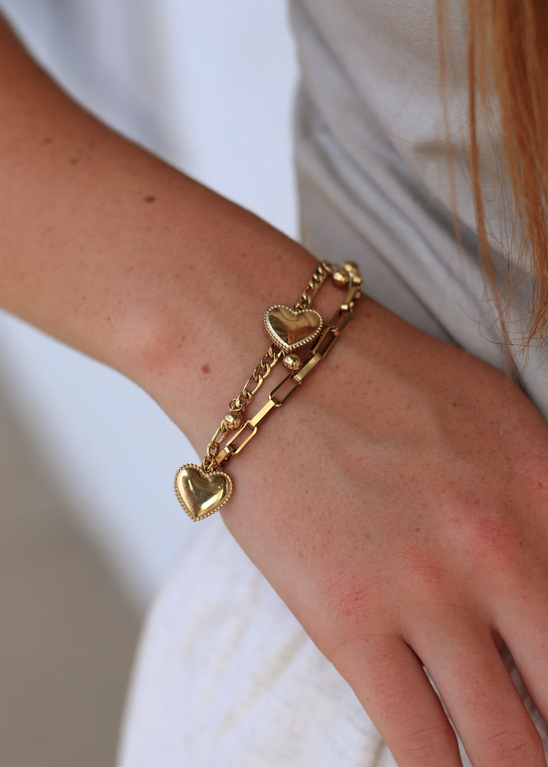 18K Gold Plated Waterproof Stainless Steel Chain Bracelet