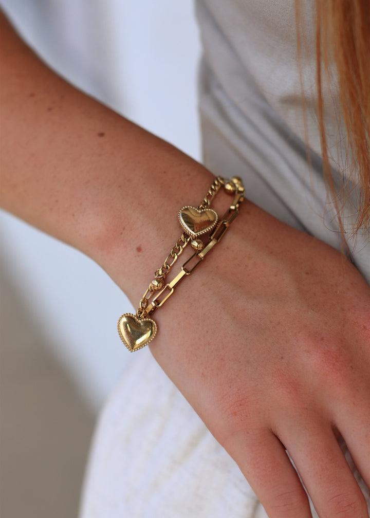 18K Gold Plated Waterproof Stainless Steel Chain Bracelet