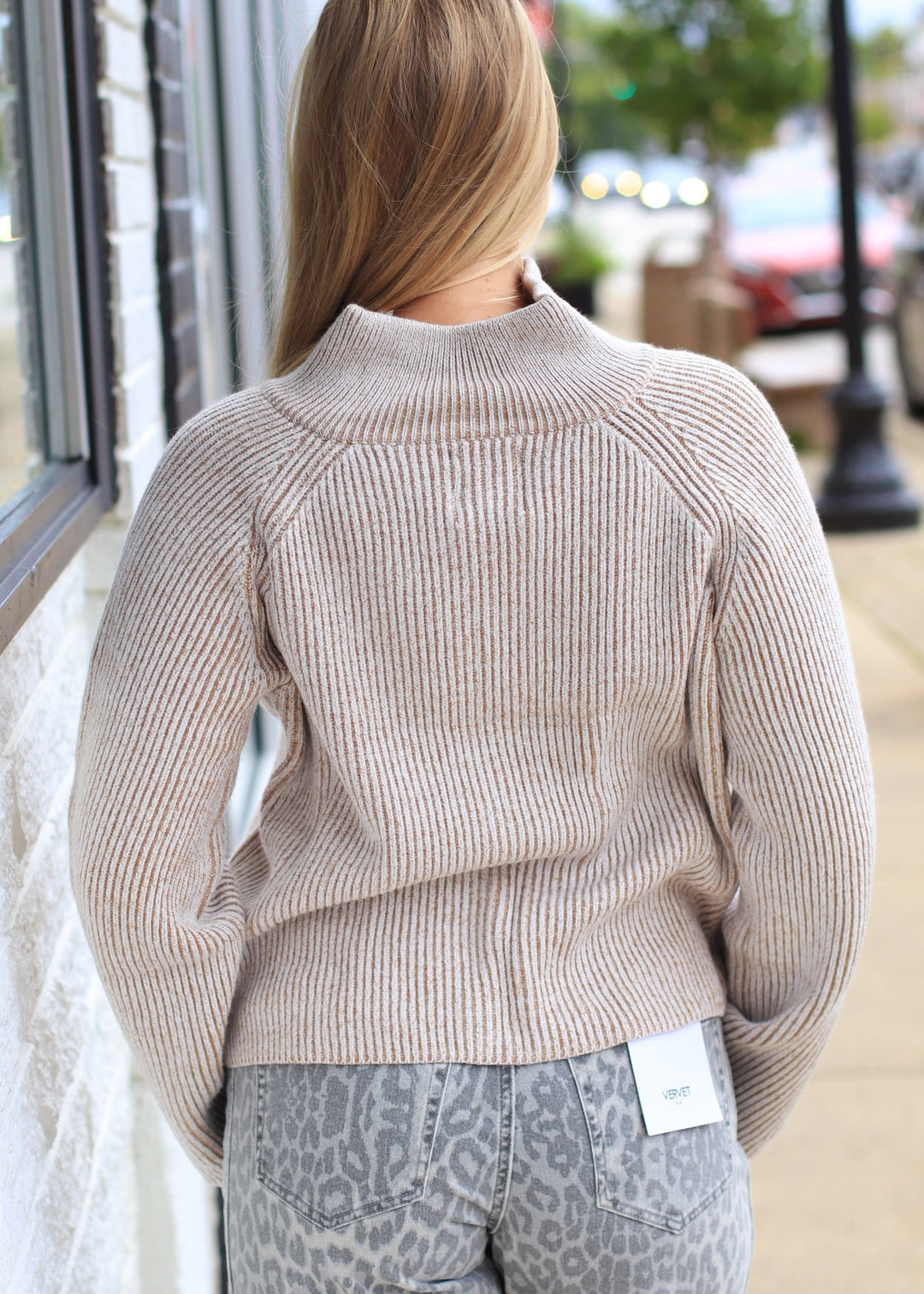 Relaxed Zipper Knit Cadigan