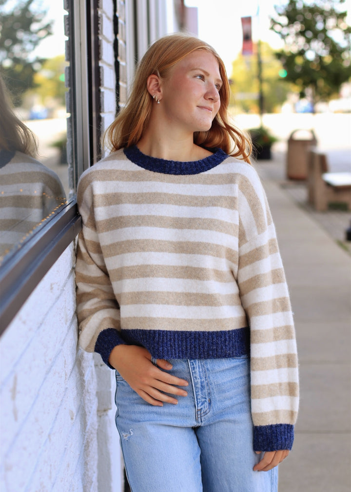 The Beckett Striped Knit Sweater