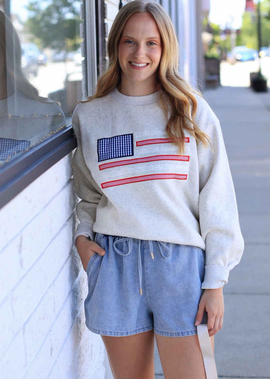 USA Applique Sweatshirt