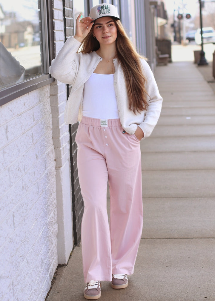RESTOCK Ivory Ease Crew Neck Sweater Cardigan