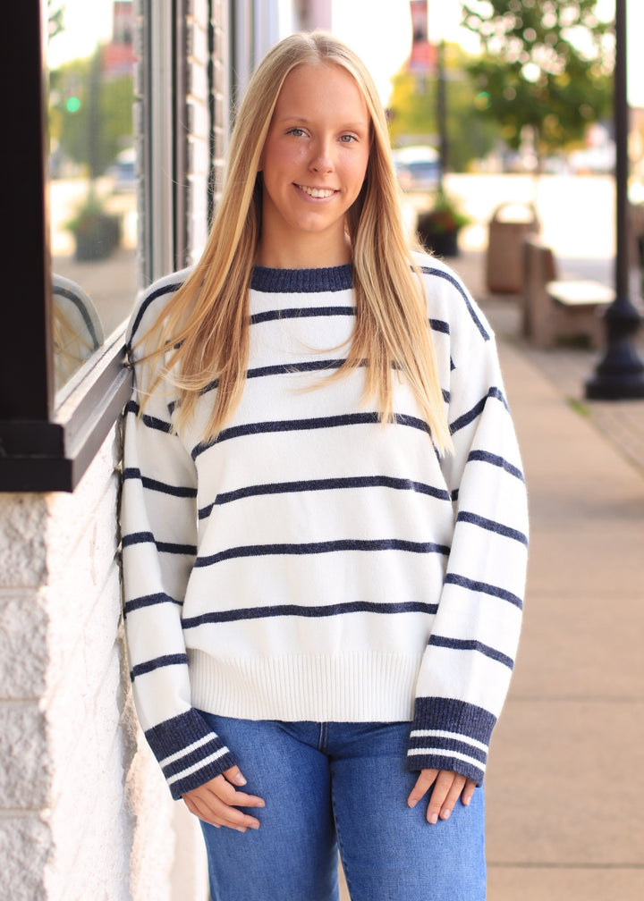 Audrey Oversized Striped Sweater