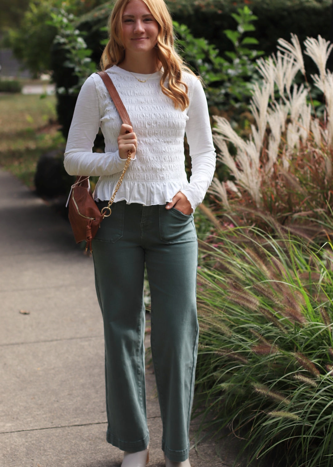 Cilantro High Ruse Wide Leg Denim