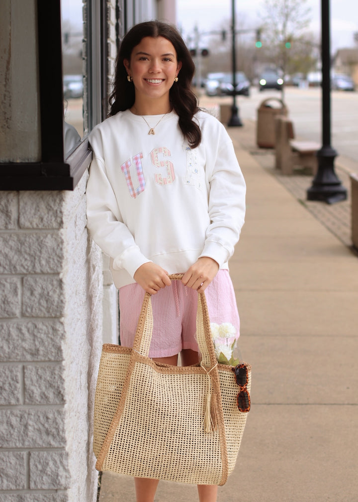 The Patchwork USA Pullover