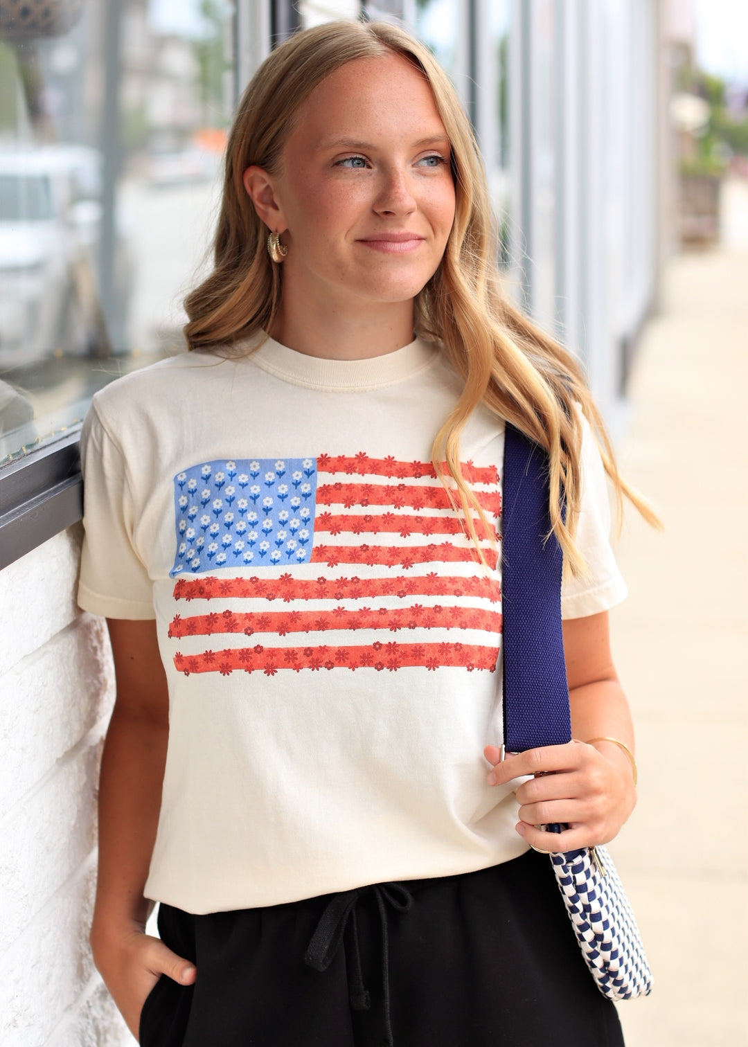 Floral Flag Tee