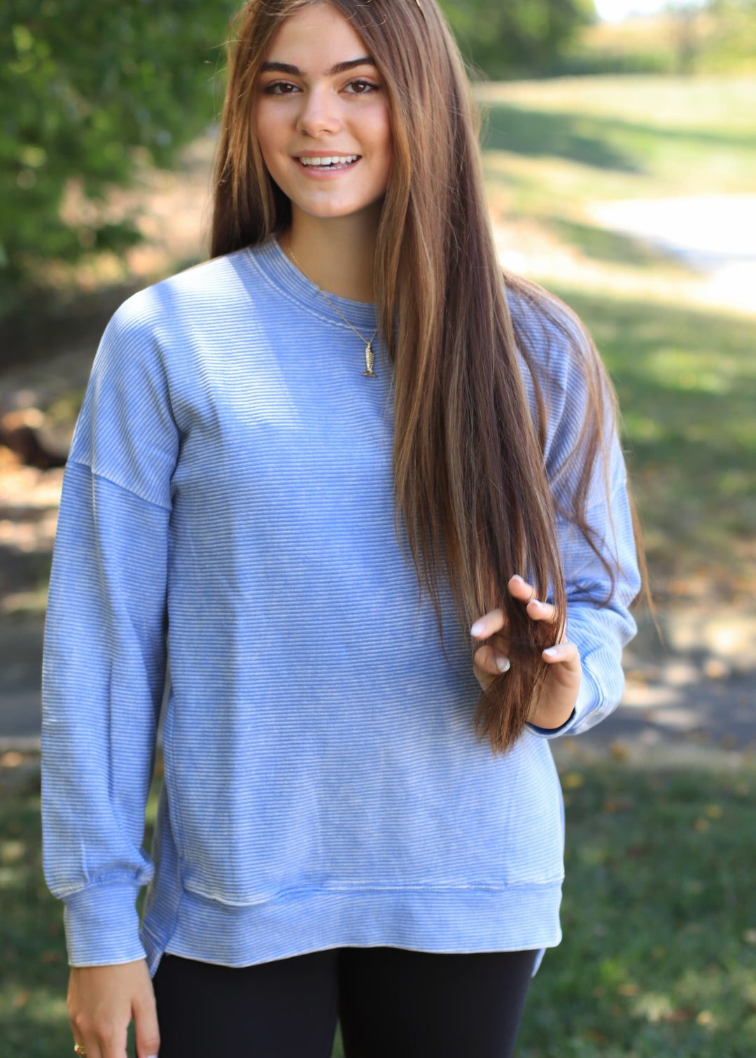 Periwinkle Rose Pullover