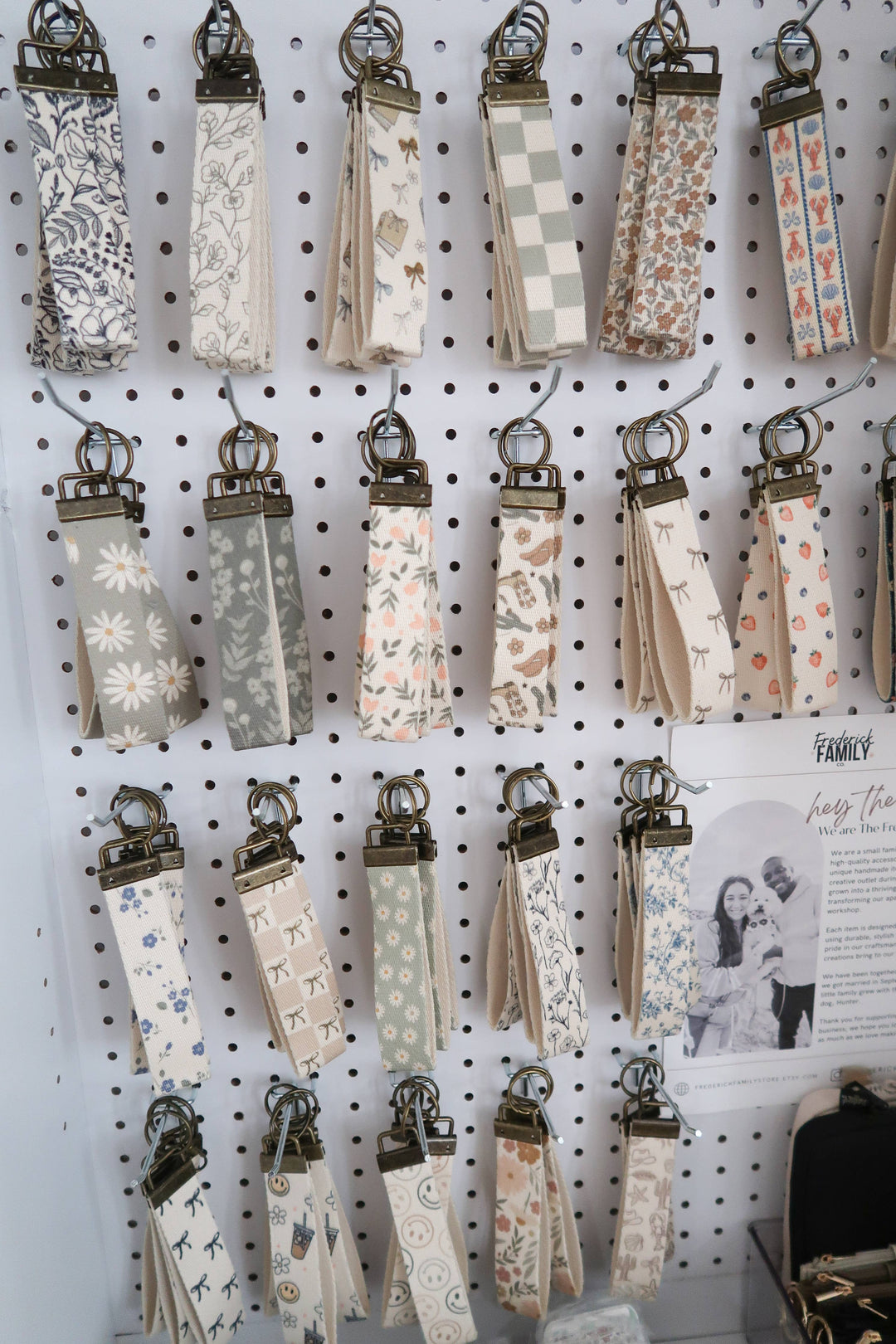 Canvas Wrist Keychain Lanyard, Key Wristlet
