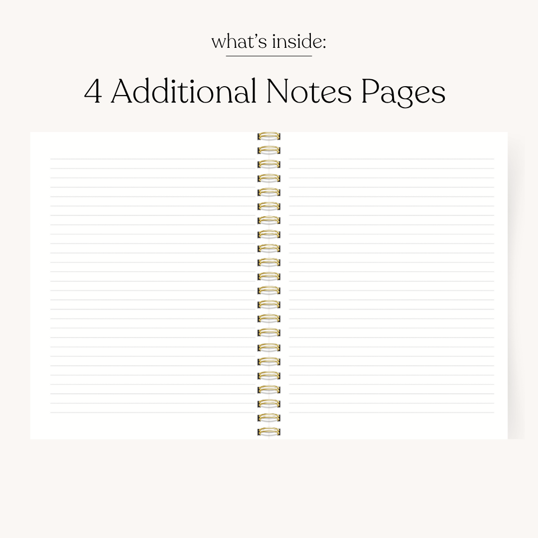 Floral Undated Planner