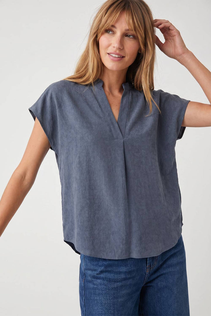 Soft Matte Drop Shoulder Blouse