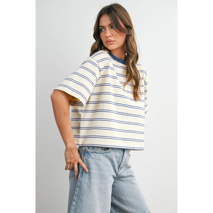The Cape Cod Striped Boxy Tee