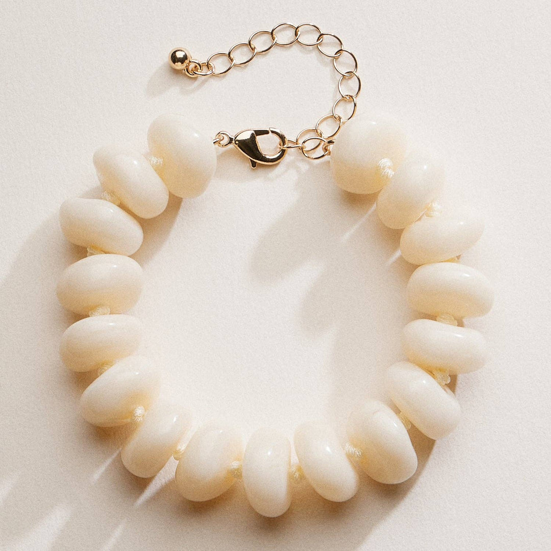 Natural Stone Beaded Bracelet – Natural