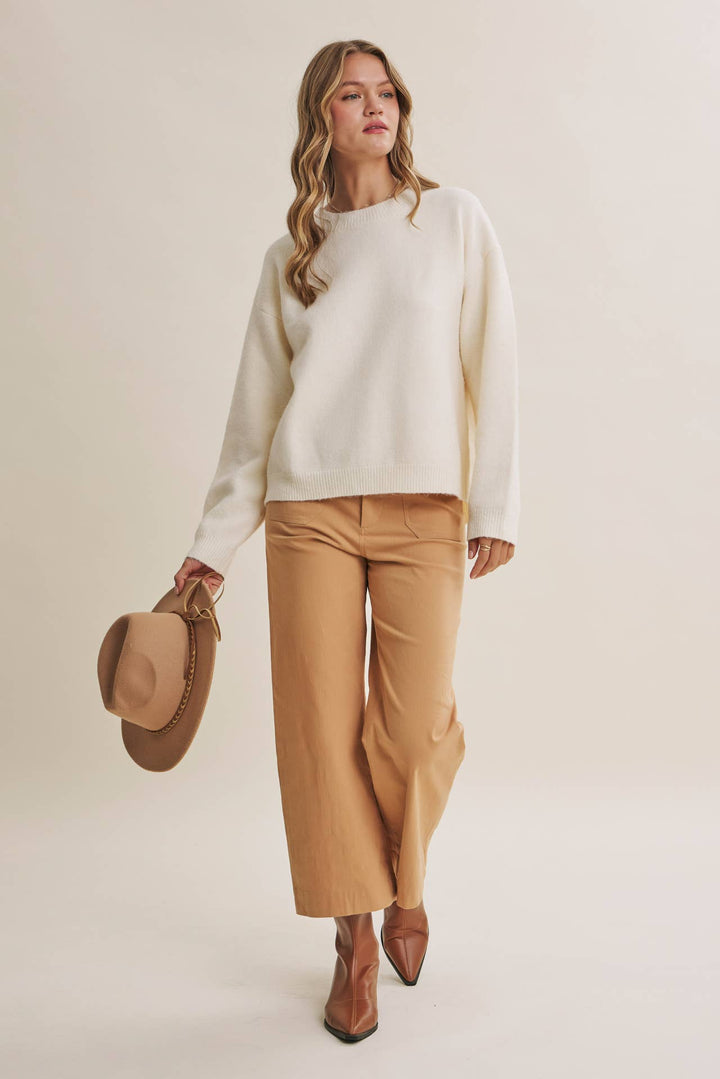 Autumn Gingham Back Sweater