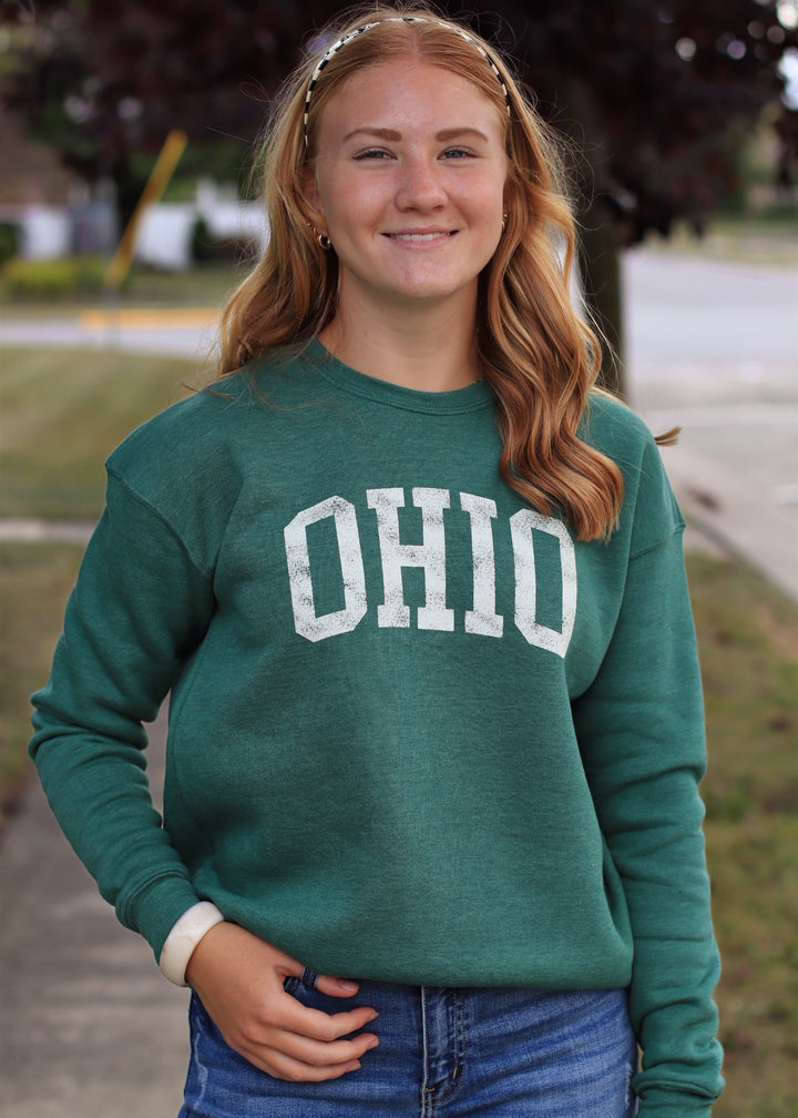 OHIO Graphic Sweatshirt Heather Forest