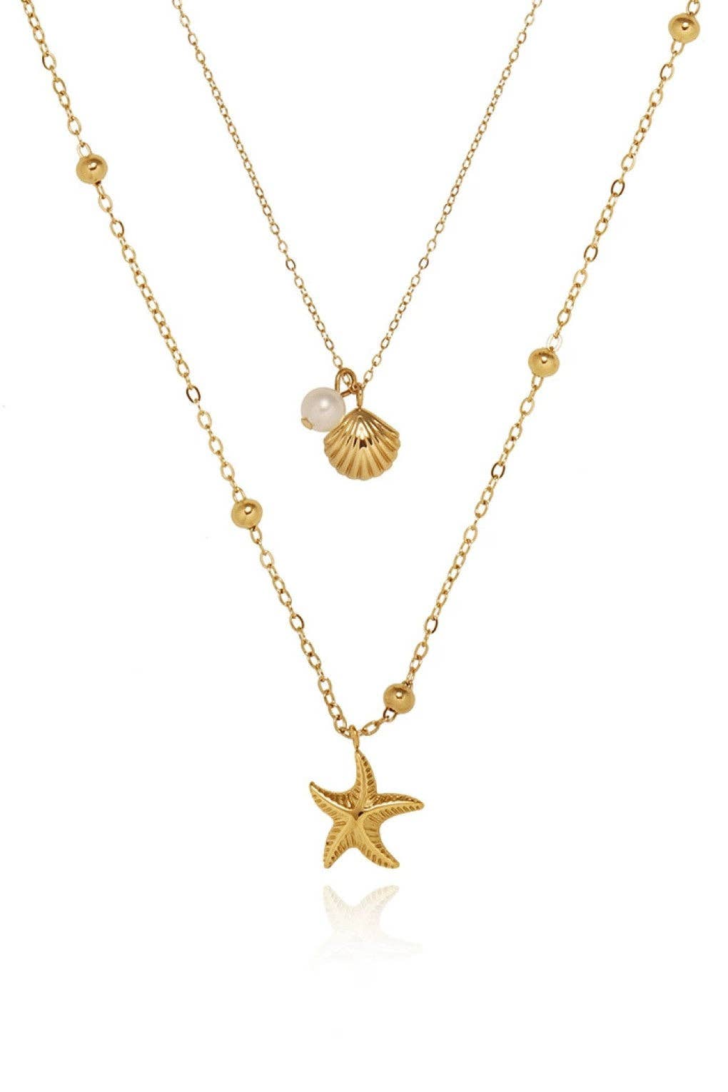18K Gold PVD Plated Waterproof Stainless Steel Chain Necklace