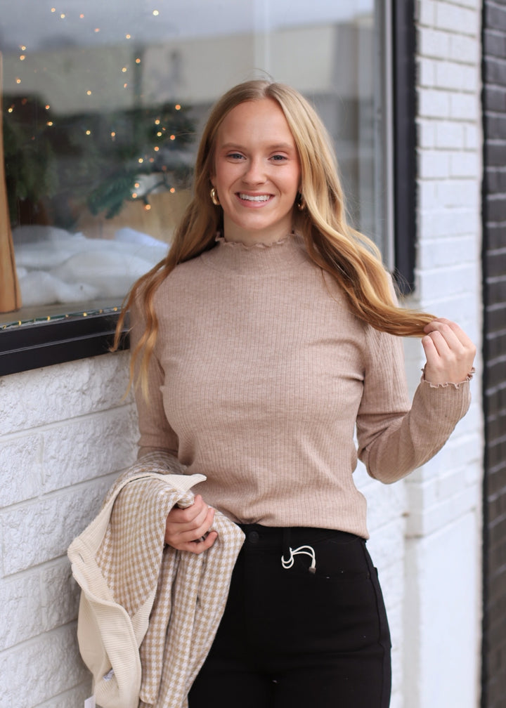 The Tawnyridge Mock Neck Top